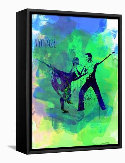 Romantic Ballet Watercolor 1-Irina March-Framed Stretched Canvas