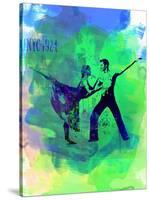 Romantic Ballet Watercolor 1-Irina March-Stretched Canvas