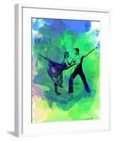 Romantic Ballet Watercolor 1-Irina March-Framed Art Print