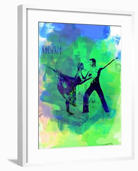 Romantic Ballet Watercolor 1-Irina March-Framed Art Print