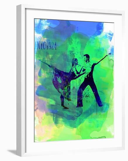 Romantic Ballet Watercolor 1-Irina March-Framed Art Print