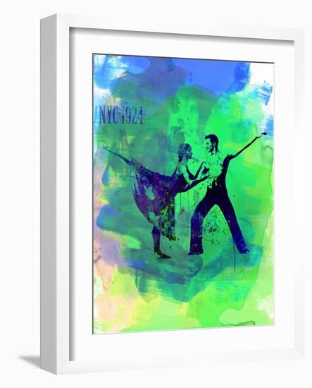 Romantic Ballet Watercolor 1-Irina March-Framed Art Print