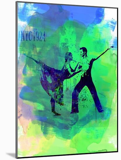 Romantic Ballet Watercolor 1-Irina March-Mounted Art Print