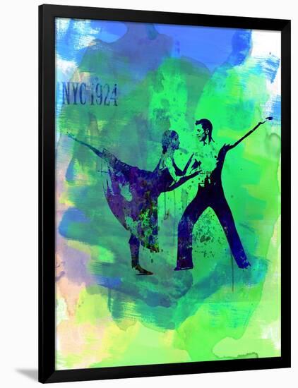 Romantic Ballet Watercolor 1-Irina March-Framed Art Print