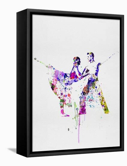 Romantic Ballet Watercolor 2-Irina March-Framed Stretched Canvas
