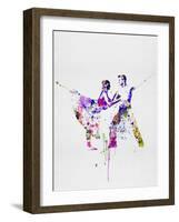 Romantic Ballet Watercolor 2-Irina March-Framed Art Print