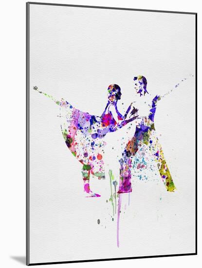 Romantic Ballet Watercolor 2-Irina March-Mounted Art Print