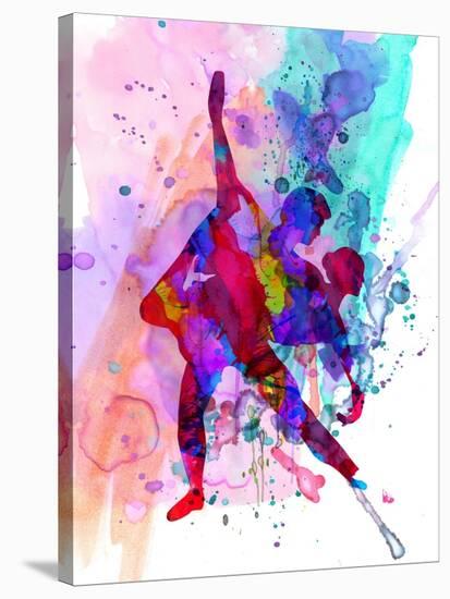 Romantic Ballet Watercolor 3-Irina March-Stretched Canvas