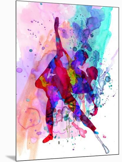 Romantic Ballet Watercolor 3-Irina March-Mounted Art Print