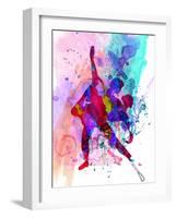 Romantic Ballet Watercolor 3-Irina March-Framed Art Print