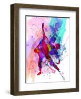 Romantic Ballet Watercolor 3-Irina March-Framed Art Print