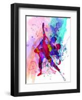 Romantic Ballet Watercolor 3-Irina March-Framed Art Print