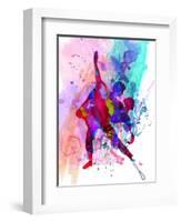 Romantic Ballet Watercolor 3-Irina March-Framed Art Print