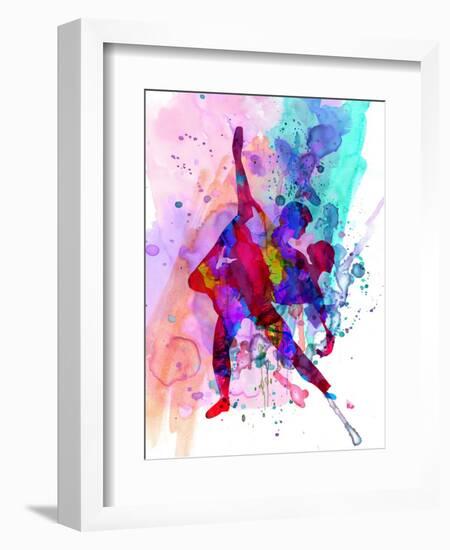 Romantic Ballet Watercolor 3-Irina March-Framed Art Print