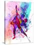 Romantic Ballet Watercolor 3-Irina March-Stretched Canvas