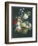 Romantic Basket of Flowers-Antoine Berjon-Framed Giclee Print