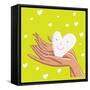 Romantic Cartoon Illustration-smilewithjul-Framed Stretched Canvas