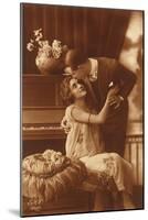 Romantic Couple in Sepia, 1930-null-Mounted Giclee Print