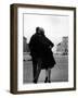 Romantic Couple Walking on the Odeonsplatz-Walter Sanders-Framed Photographic Print