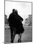 Romantic Couple Walking on the Odeonsplatz-Walter Sanders-Mounted Photographic Print