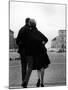 Romantic Couple Walking on the Odeonsplatz-Walter Sanders-Mounted Photographic Print