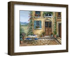Romantic courtyard-Marilyn Dunlap-Framed Art Print
