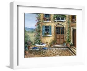 Romantic courtyard-Marilyn Dunlap-Framed Art Print