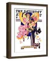 "Romantic Easter," Saturday Evening Post Cover, March 31, 1934-Joseph Christian Leyendecker-Framed Giclee Print