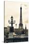 Romantic Eiffel Tower - Paris-Philippe Hugonnard-Stretched Canvas