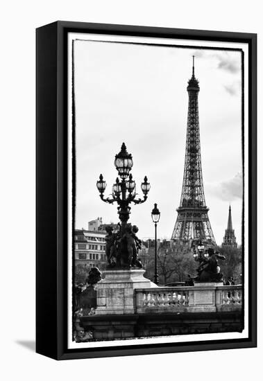 Romantic Eiffel Tower - Paris-Philippe Hugonnard-Framed Stretched Canvas