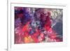 Romantic Floral Background Combined with Ink Paper Texture-run4it-Framed Premium Giclee Print