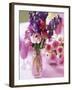 Romantic Floral Decoration and Champagne Glasses-Michael Paul-Framed Photographic Print