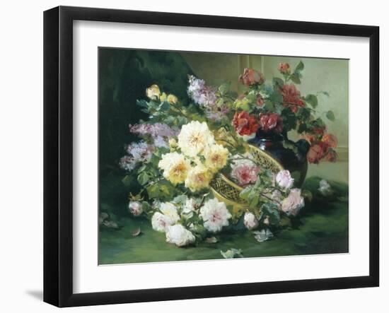 Romantic Flowers-Eugene Henri Cauchois-Framed Giclee Print