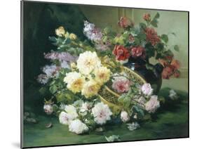 Romantic Flowers-Eugene Henri Cauchois-Mounted Giclee Print