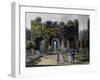 Romantic Garden of Neuwaldegg, Watercolour, Austria, 19th Century-null-Framed Giclee Print