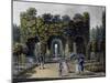 Romantic Garden of Neuwaldegg, Watercolour, Austria, 19th Century-null-Mounted Giclee Print