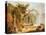 Romantic Garden Scene-Hubert Robert-Stretched Canvas