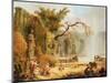 Romantic Garden Scene-Hubert Robert-Mounted Giclee Print