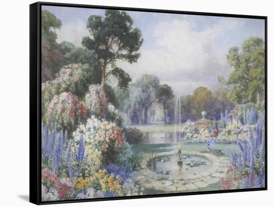 Romantic Garden-John Macpherson-Framed Stretched Canvas