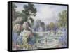 Romantic Garden-John Macpherson-Framed Stretched Canvas