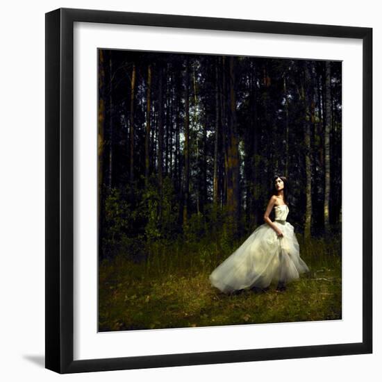 Romantic Girl in Fairy Forest-George Mayer-Framed Premium Photographic Print