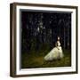 Romantic Girl in Fairy Forest-George Mayer-Framed Photographic Print