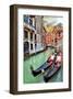 Romantic Gondola Venice Scene-null-Framed Art Print