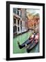 Romantic Gondola Venice Scene-null-Framed Art Print