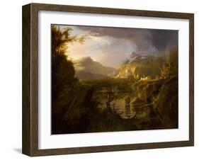 Romantic Landscape, c.1826-Thomas Cole-Framed Premium Giclee Print