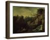 Romantic Landscape (Landscape in the Taste of Salvatore Ros), 1746-Claude Joseph Vernet-Framed Giclee Print