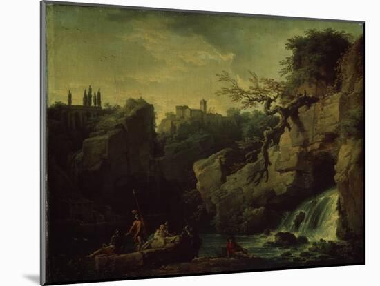 Romantic Landscape (Landscape in the Taste of Salvatore Ros), 1746-Claude Joseph Vernet-Mounted Giclee Print