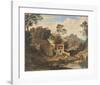 Romantic Landscape near Olevano-Joseph Anton Koch-Framed Collectable Print