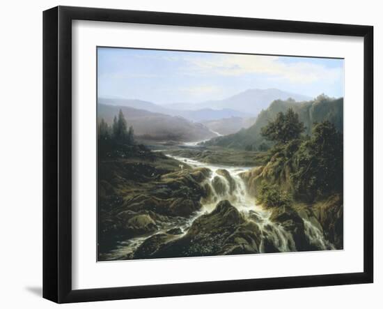 Romantic Landscape-Edouard De Vigne-Framed Giclee Print