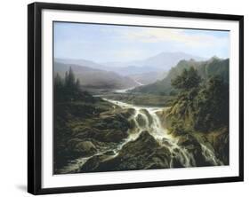 Romantic Landscape-Edouard De Vigne-Framed Giclee Print